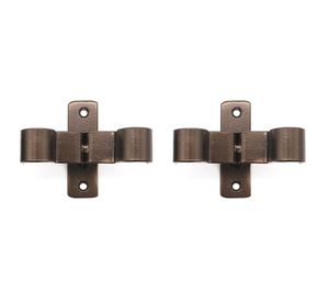 Soporte doble 3/4'' Darkness óxido 2 unidades Ferrato