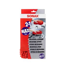 Esponja microfibra 2 en 1 rojo Sonax