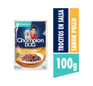 Alimento húmedo cachorro 100 gr pollo Champion Dog