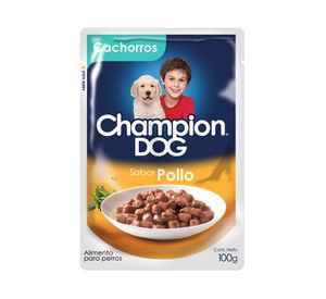 Alimento húmedo cachorro 100 gr pollo Champion Dog