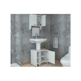 Botiquín + optimizador lavamanos blanco TuHome