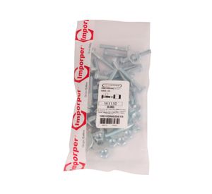 Perno hexagonal + tuerca + golilla G2 1/4 x 1 1/2'' 25 unidades Imporper