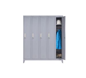 Locker ropero 5 puertas porta candado M5-01 gris Maletek