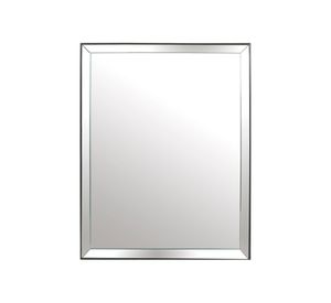 Espejo 60x80 cm doble bisel plateado Ronda