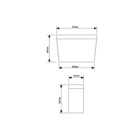 Estanque WC 4,1/6 litros Dual wash con mecanismo Atos Stretto