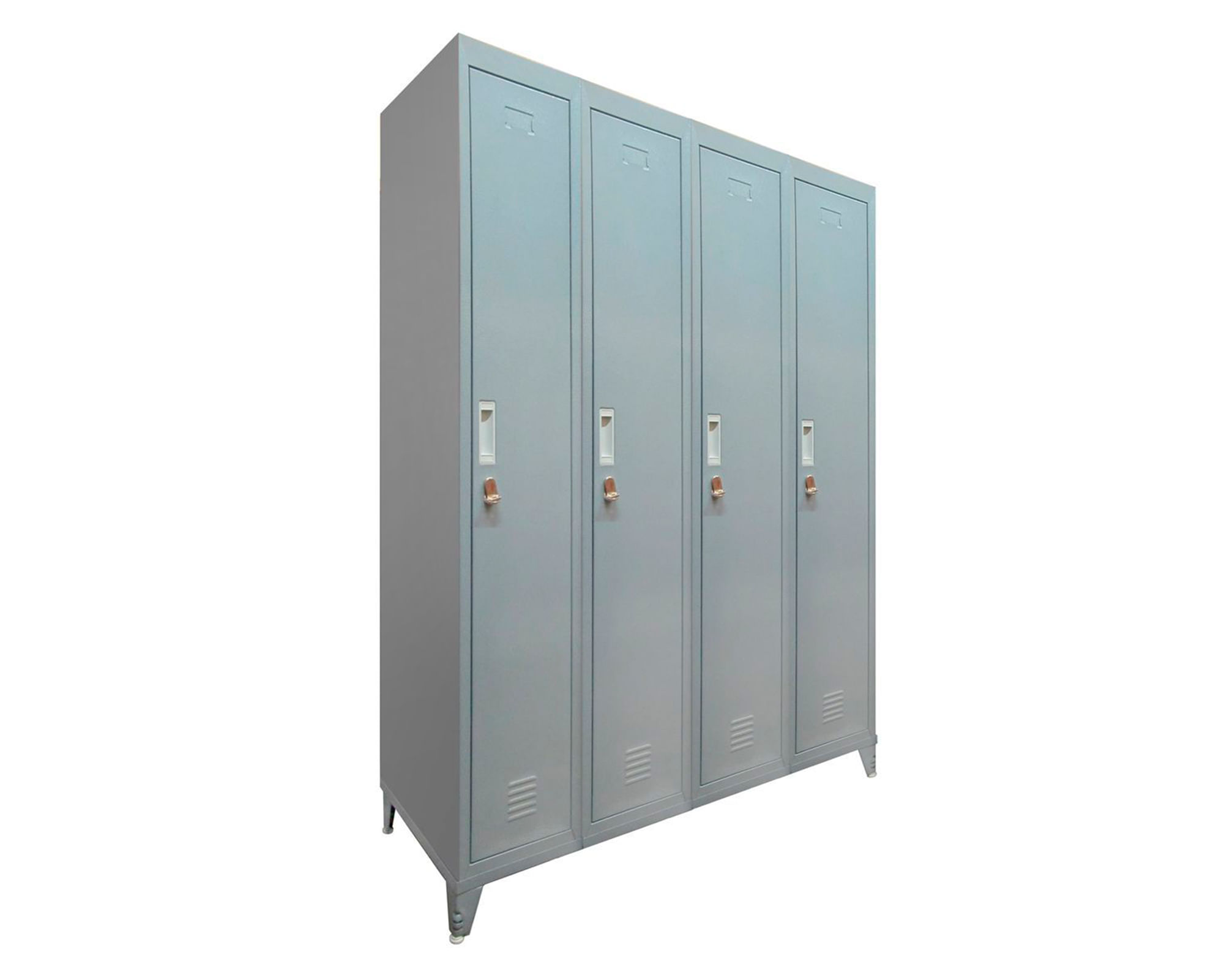 Locker ropero 4 puertas porta candado M4-01 gris Maletek | Easy.cl