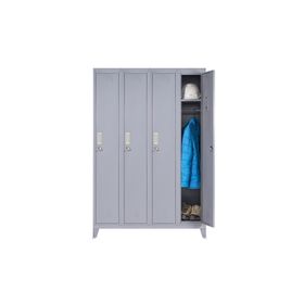Locker ropero 4 puertas porta candado M4-01 gris Maletek