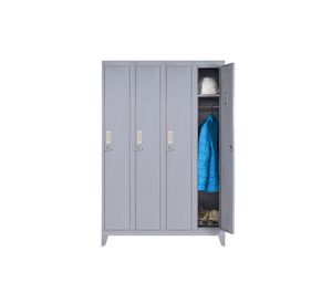 Locker ropero 4 puertas porta candado M4-01 gris Maletek