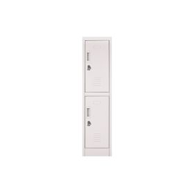Locker office 2 puertas porta candado OLMN1-02 gris Maletek