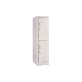 Locker office 2 puertas porta candado OLMN1-02 gris Maletek