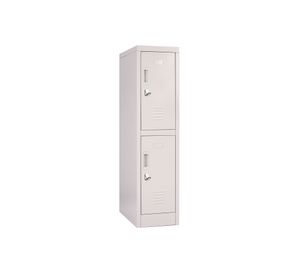 Locker office 2 puertas porta candado OLMN1-02 gris Maletek