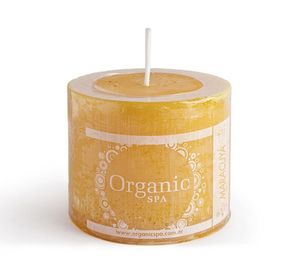 Vela aromática 6x6 cm maracuyá Organic Spa.