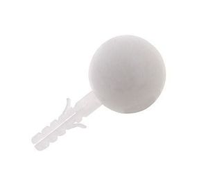 Tope puerta esférico blanco Dvp