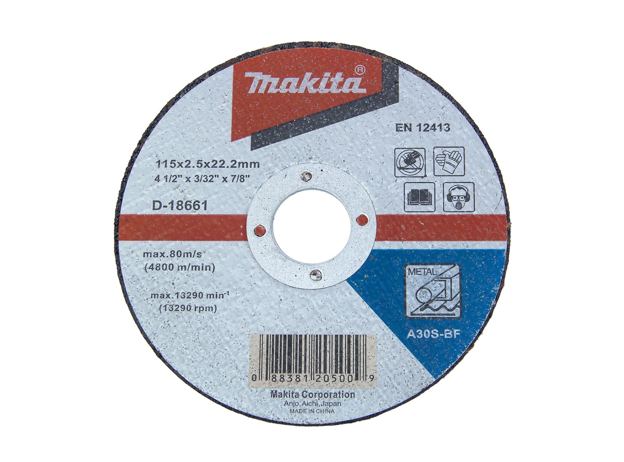 Disco corte metal D-18661 Makita