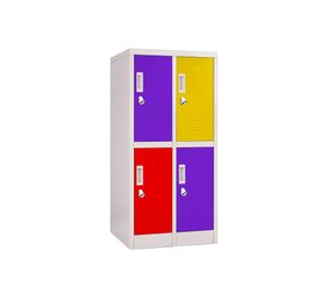 Locker office 4 puertas porta candado OLMN2-02 colores Maletek