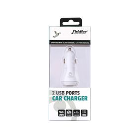 Cargador de auto USB 2 puertos FD-C004 Fiddler
