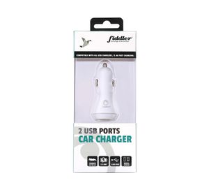 Cargador de auto USB 2 puertos FD-C004 Fiddler