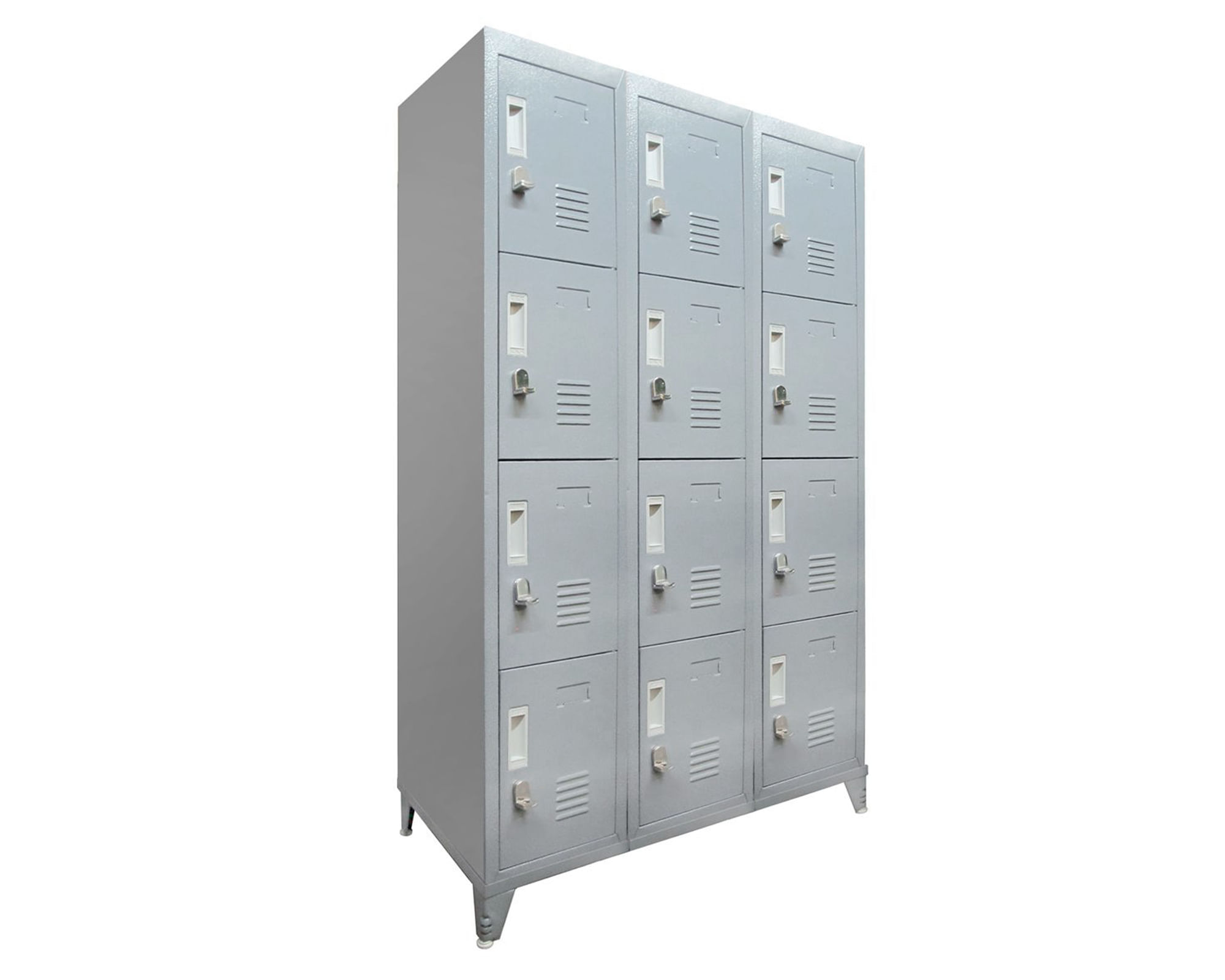 Locker ropero 12 puertas porta candado M3-04 gris Maletek | Easy.cl