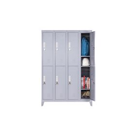Locker ropero 8 puertas porta candado M4-02 gris Maletek