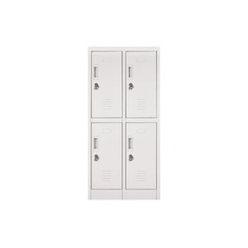 Locker office 4 puertas porta candado OLMN2-02 gris Maletek