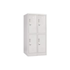Locker office 4 puertas porta candado OLMN2-02 gris Maletek