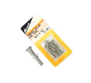 Tarugo nylon con tope M10X50'' 4 unidades Mamut