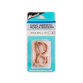 Cáncamo abierto 7 (4,85)x61 mm 4 unidades Mamut