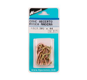 Cáncamo abierto 3 (3,3)x44 mm 12 unidades Mamut