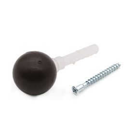 Tope puerta esférico café Dvp