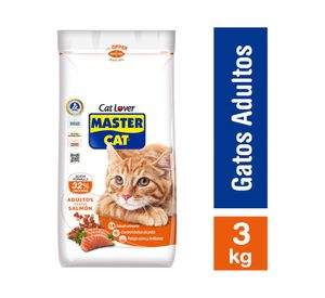 Alimento gato 3 kg Premium salmón sardinas Master Cat
