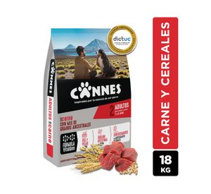 Alimento perro 18 kg Premium carne, pollo y cereales Cannes