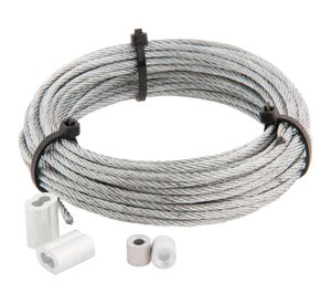 Cable acero 10 metros 3mm + fc + Abrasadera tubo Imporper