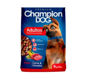 Alimento perro 9 kg carne y cereales Champion Dog