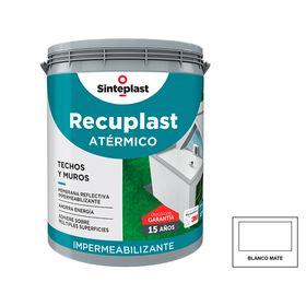 Pintura de techo/muro Recuplast atérmico blanco 20 kg