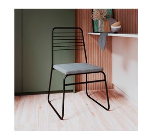 Silla comedor acero Eiffel gris