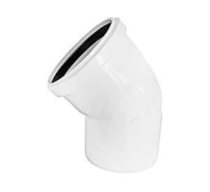 Codo PVC Sanitario blanco 40x45 mm