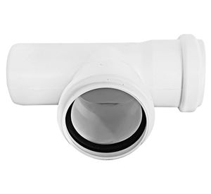 Tee PVC Sanitario blanco 50x50 mm