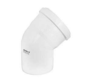 Codo PVC Sanitario blanco 50x45 mm
