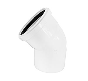 Codo PVC Sanitario blanco 50x45 mm