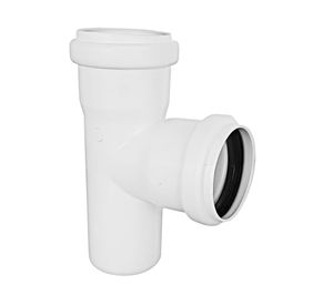 Tee PVC Sanitario blanco 75x75 mm