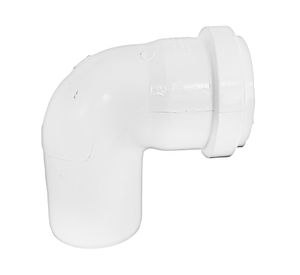 Codo PVC Sanitario blanco 75x87.5 mm