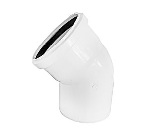 Codo PVC Sanitario blanco  110x45 mm