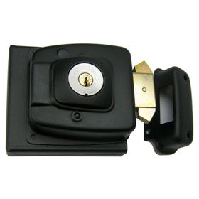 Cerradura sobreponer puertas de 30 mm 2090 negro Scanavini