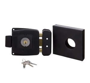 Cerradura sobreponer puertas de 30 a 45 mm 2002 negro Scanavini