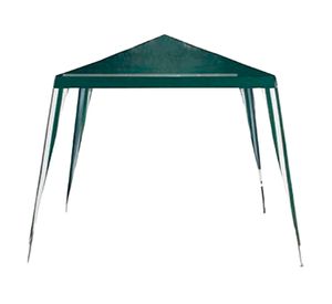 Toldo 2,4x2,4 m verde/blanco Outzen