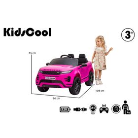 Auto a batería Range Rover Evoque rosado