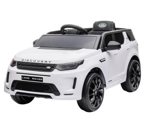 Auto a batería Land Rover Discovery tipo SUV blanco