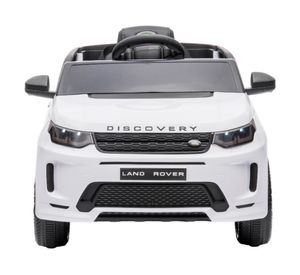 Auto a batería Land Rover Discovery tipo SUV blanco