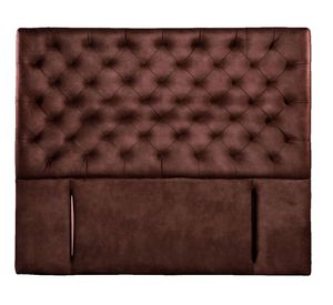 Respaldo King Brescia cuero café Latam Home