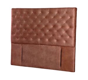 Respaldo King Brescia cuero tabaco Latam Home